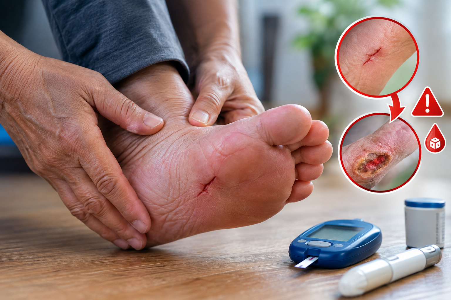 Why a Small Foot Cut Can Become a Big Problem in Diabetes